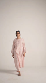 Potpourri Pink Pure Chanderi Co-ord Set