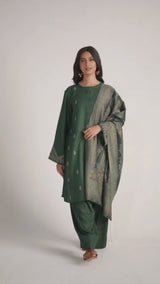 Pine Grove Pashmina Kurta Set