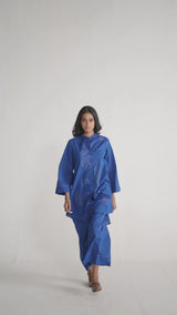 True Blue Cotton Co-ord Set for Women