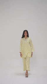 Butter Yellow Cotton Co-ord Set