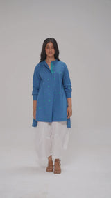 Denim Blue Pure Cotton Co-ord Set