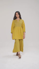 Olive Oil Cotton Co-ord Set
