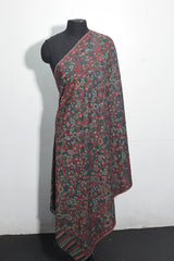 Green Pashmina Woven Jacquard Shawl