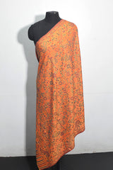 Mustard Pashmina Woven Jacquard Shawl