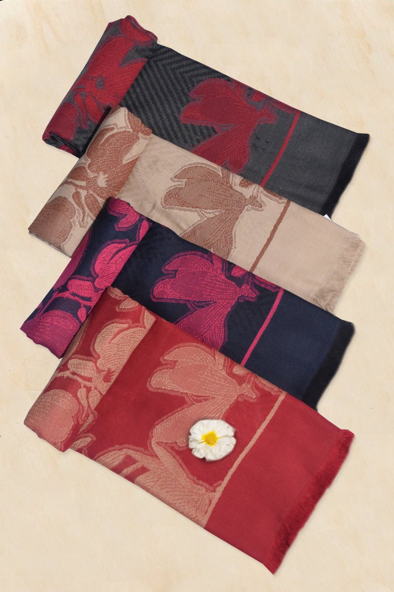 Pashmina Woven Jacquard Shawl C