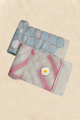 Pashmina Woven Jacquard Shawl Available In Grey And Green